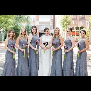 Grey full length dress